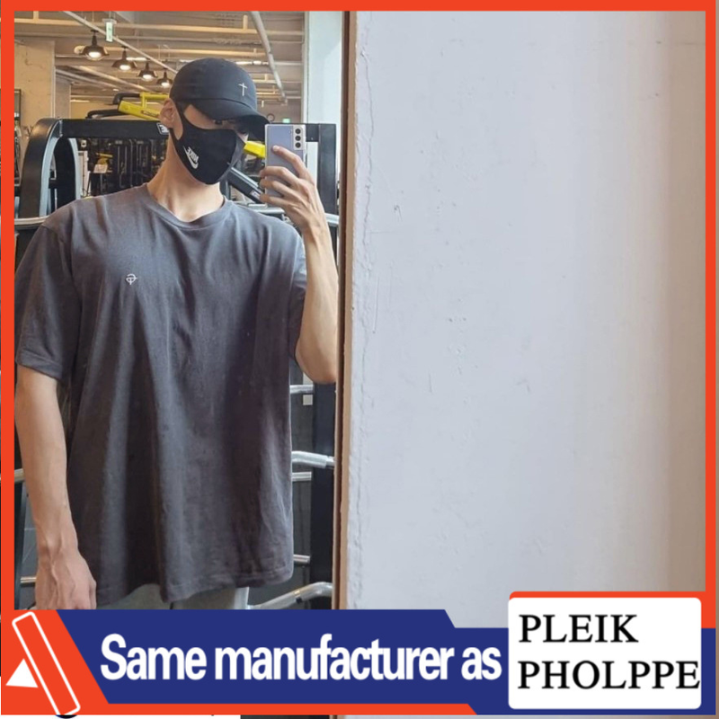 Muscle Spring/Summer New Men's Sports Running Fitness Training Cotton Loose Elastic Oversize Short Sleeve T-shirt_voghion.com