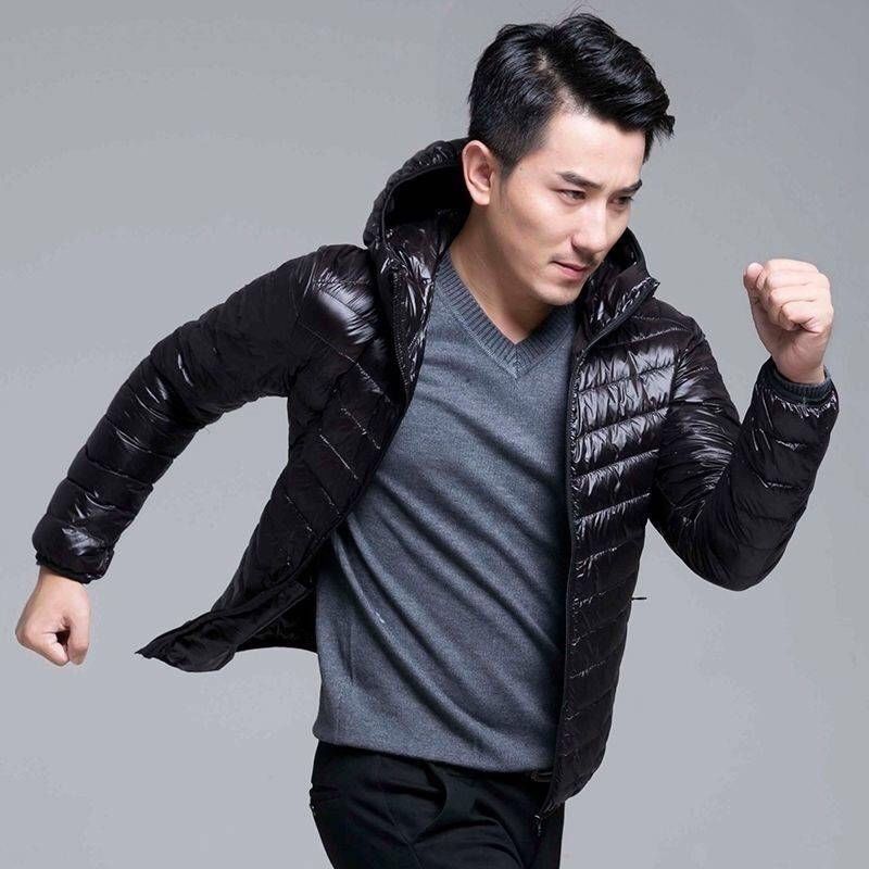 Men's Clothing Cotton Coat New Light And Thin Cotton Hooded Men's Short Section Youth Large Size Winter Coat Stand Collar Cotton Coat Trendy_voghion.com