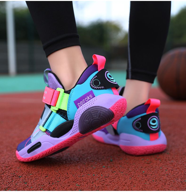 Mutter & Kinder Jungen Basketballschuhe Mesh Atmungsaktiv Professionelle Praktische Trainingsschuhe_voghion.com