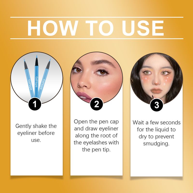 Eelhope Christmas Neon Liquid Smooth Moisturizing Non-Fading Colourful Eyeliner_voghion.com