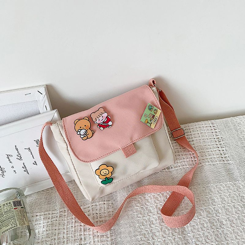 Lihao Dames Mooie Retro Grote Capaciteit Duurzame Canvas Crossbody Tas Schoudertas-Zwart_voghion.com