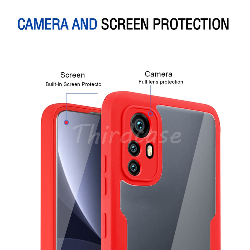 For Xiaomi Redmi 10C 10 Prime 360 Full Body Shockproof Cover Redmi Note 11 Pro Plus 10S 10 Pro Max Double Layer PET Glas_voghion.com