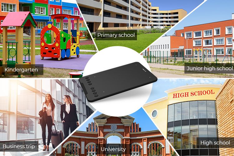 7x4 Inch XPPen Graphics 8 Express Keys 16384 Levels Battery-free Digital Drawing Pen Tablet Supports Android Windows Mac_voghion.com
