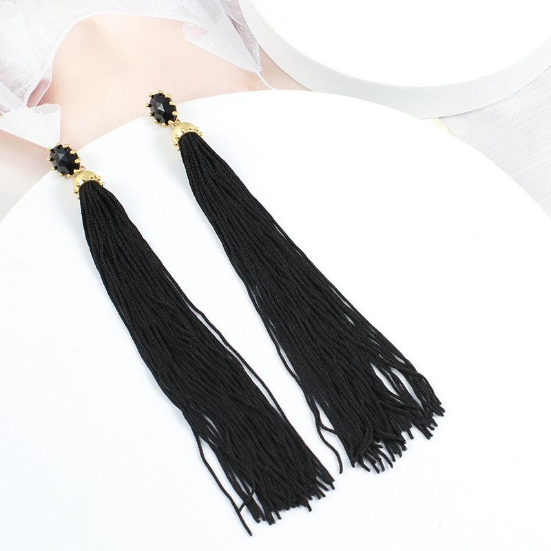 European American Style Jewelry Wholesale For Women, Unique Elegant Long Tassel Earrings, Supports Mixed Batch And_voghion.com