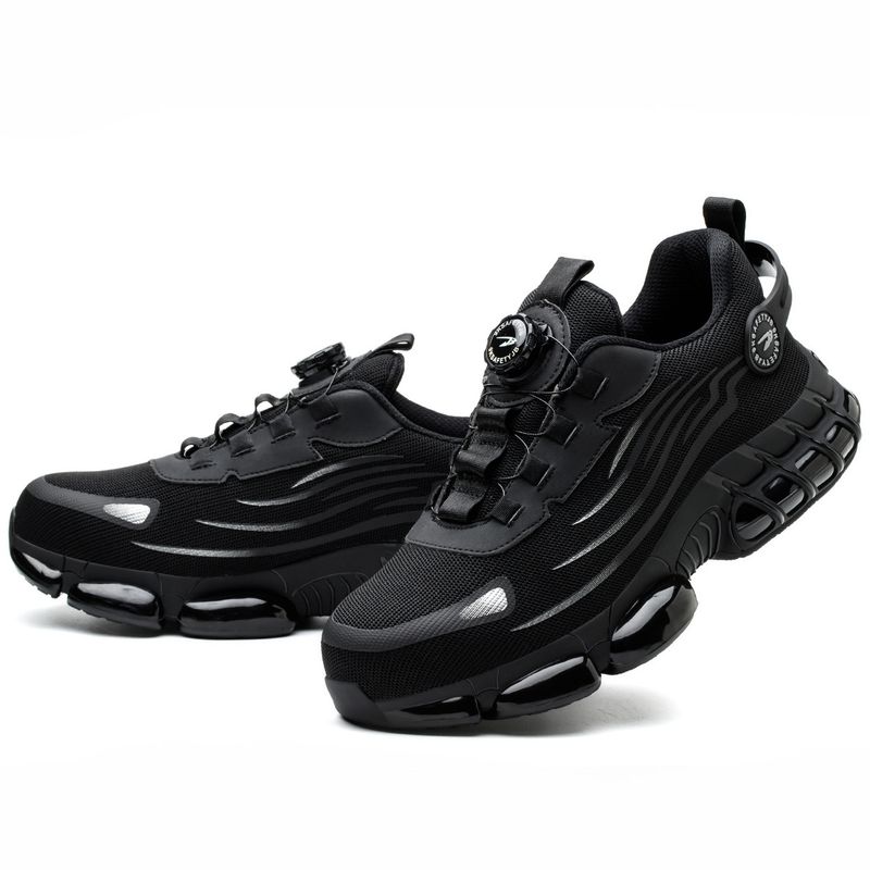 Zapatillas de deporte con punta de acero nuevas para hombre, botas protectoras indestructibles, antigolpes y antiperforación, zapatos de seguridad para el trabajo_voghion.com