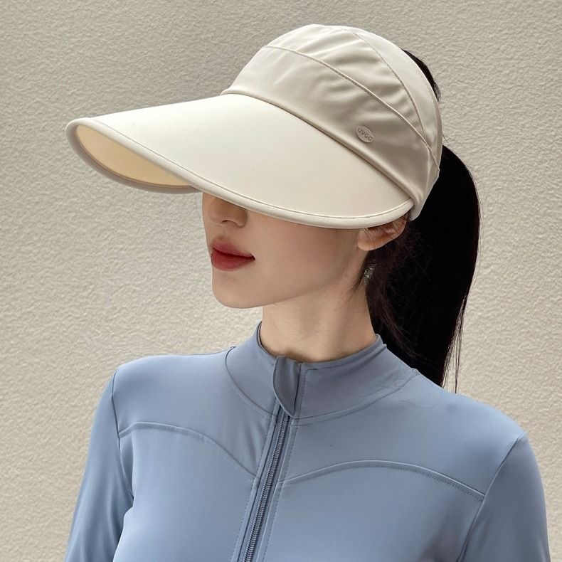 New Summer Women's Large-brimmed Protection Foldable Ice-silk Fashion Versatile Sun Hat_voghion.com