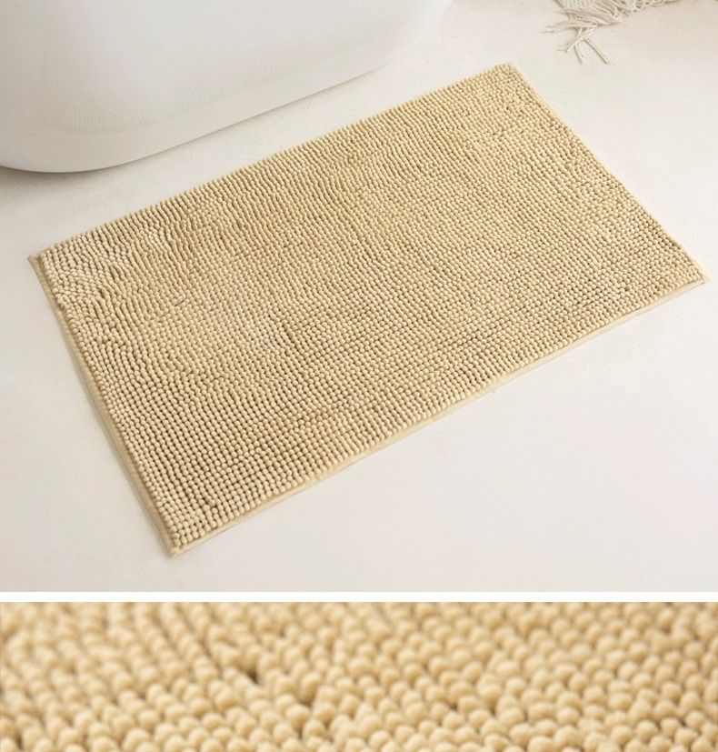 Chenille-Badezimmerteppich – Superweiche und saugfähige, rutschfeste Bodenmatte für Schlafzimmer und Badezimmer. Plüschige Mikrofaser mit schnelltrocknender Rückseite (50,8 x 76,2 cm)_voghion.com