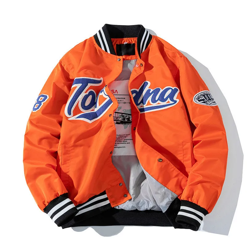 Herrenjacken Unisex Mode Hip Hop Varsity Baseballjacke mit Stickerei Frühling Herbst Streetwear Letterman Mantel_voghion.com
