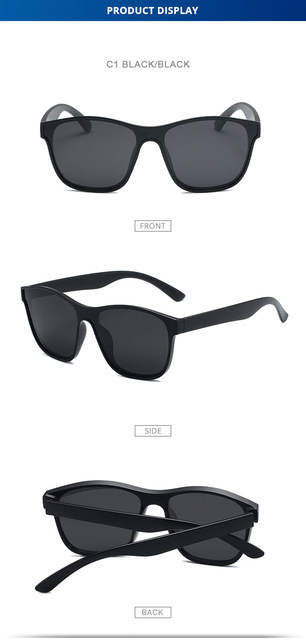 HOOBAN 2023 Nuova Piazza Occhiali Da Sole Polarizzati Uomini Donne Moda Piazza Occhiali Da Sole Maschili di Design di Marca di Un pezzo Tonalità di Lenti UV400_voghion.com