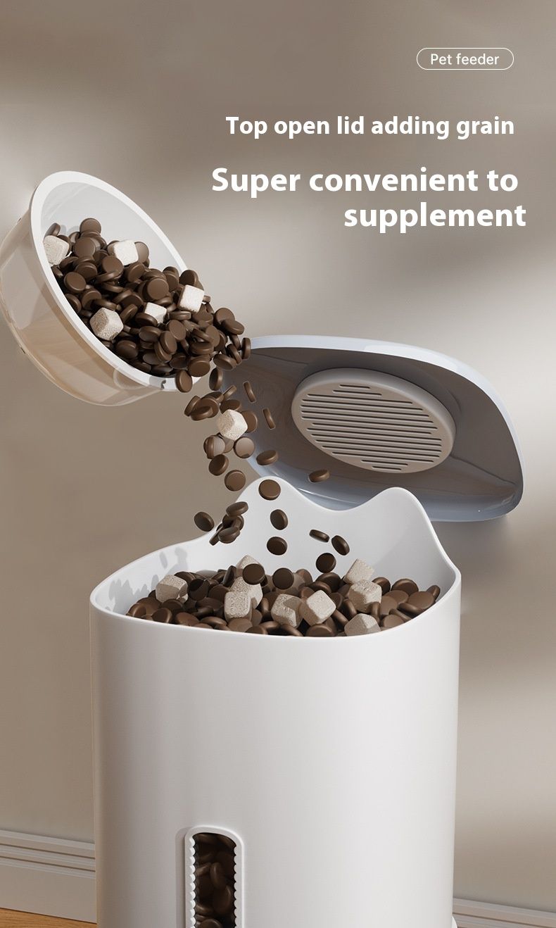 New automatic and water dispenser, large capacity dog cat bowl, pet feeding basin_voghion.com