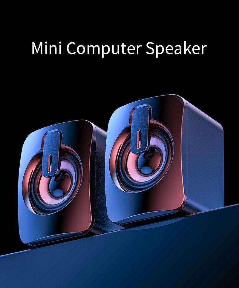 Altoparlanti per PC Sound Box HIFI Stereo Microfono Altoparlante cablato USB con luce LED per computer desktop_voghion.com