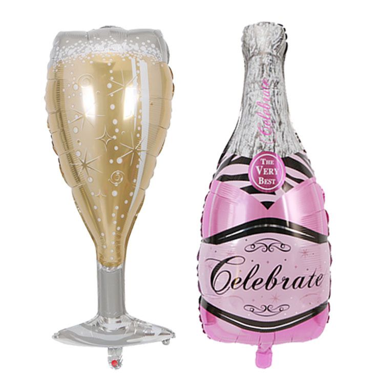 Premium Aluminum Foil Balloons - Beer Bottle & Champagne Bottle & Star Cup Shapes For Birthday Party Wedding Christmas Decorations_voghion.com