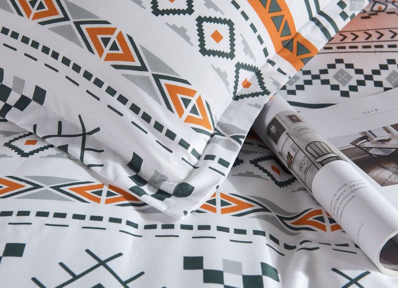 Bohemian Style Soft Material Three Piece Bedding Set Quilt Cover Duvet Cover Pillowcase_voghion.com