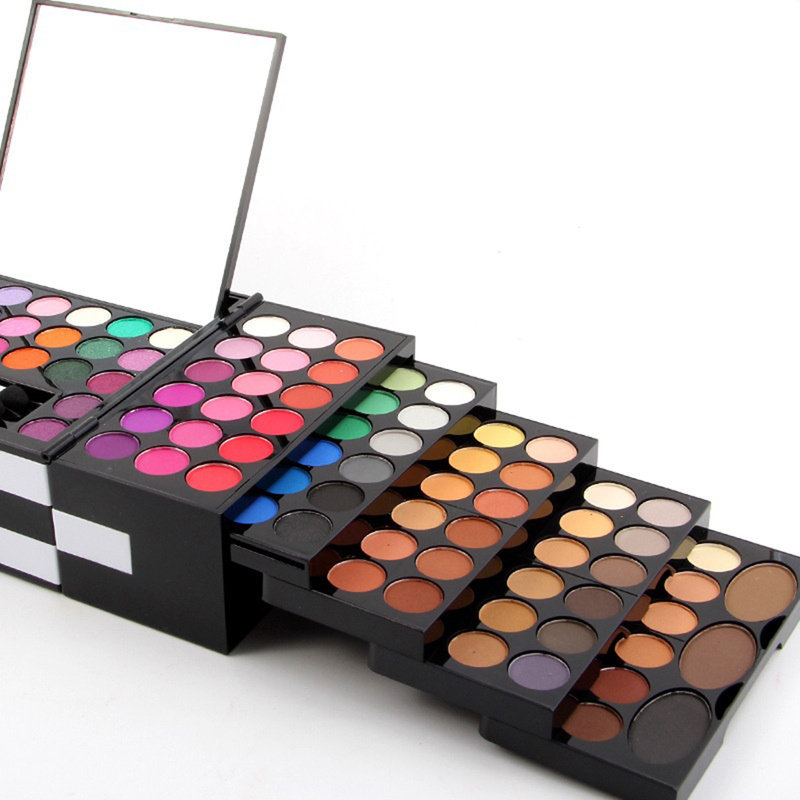 Hislaves 142 Color Eye Shadow 3 Blush Eyebrow Eyeshadow Palette Makeup Kit Cosmetics Set-_voghion.com
