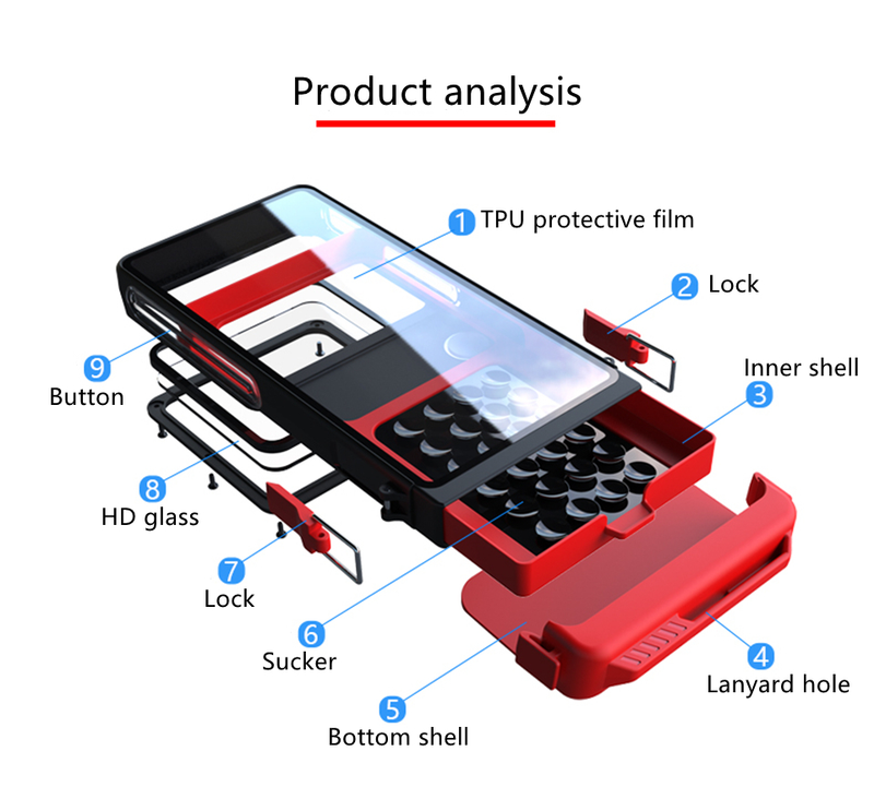 Vízálló univerzális M tok mobiltelefon-tok érintőképernyővel iPhone Huawei OPPO VIVO Maximum x obilu aimum_voghion.com