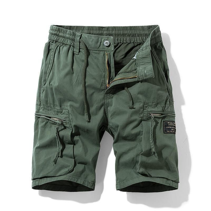 Premium Products Workwear Shorts For Men, Loose Fit Plus Large Size With Multiple Pockets, Military Uniform, Vintage Fashion, Mid Length_voghion.com