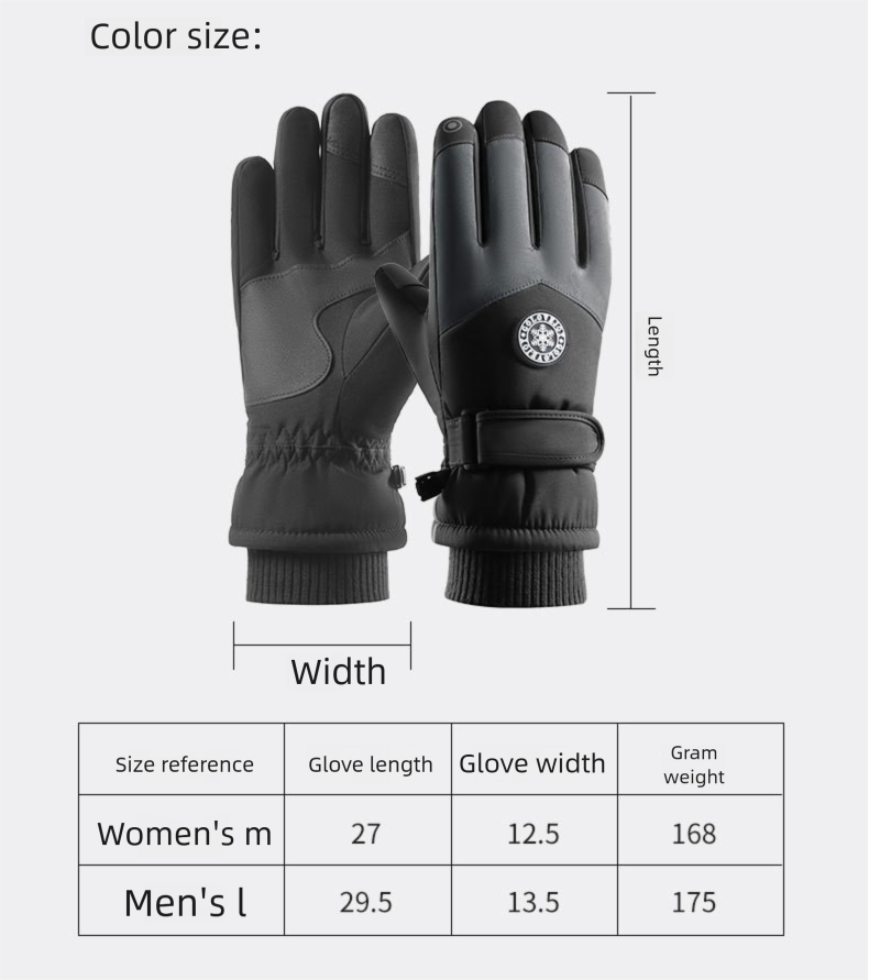 Zhaodengsheng Winterski Für Männer Und Frauen, Wasserabweisend, Winddicht, Warm, Verdickt, Rutschfest, Touchscreen, Radfahren,_voghion.com