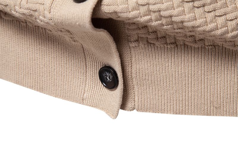 Giacca in maglia con scollo a V autunno e inverno 2024, cardigan di taglia europea, giacca in maglia da uomo di tendenza slim fit_voghion.com