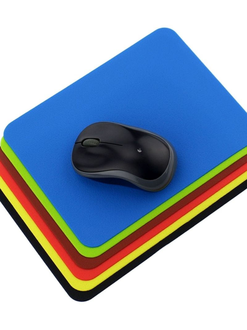 Unbeatable Quality Solid Color Silicone Student White Collar Office Supplies Mouse Pad_voghion.com