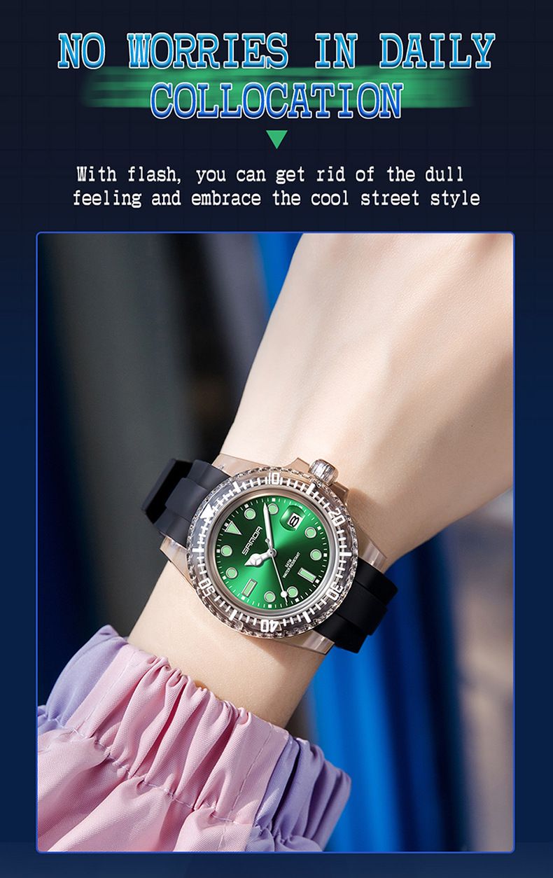 Stylish Unisex Digital Quartz Watch With Calendar, Waterproof & Shockproof, Sporty Silicone Strap Leisure Creative Male And Female Student Watch_voghion.com