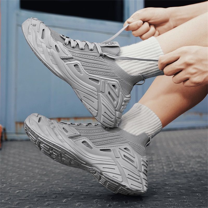 Scarpe estive leggere e traspiranti in rete intrecciata, scarpe sportive e casual antiscivolo e resistenti_voghion.com
