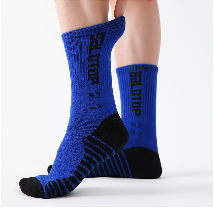 Socks For Men, Professional Medium High Top Basketball Practical Sports Long Tube Socks, Sweat-absorbing And Odor-proof_voghion.com