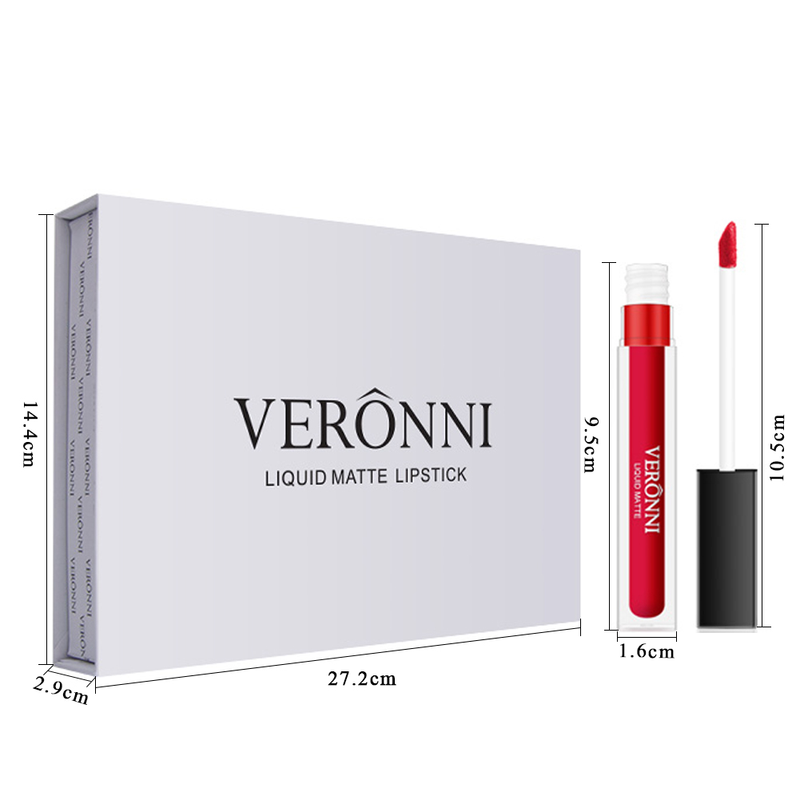 2023 neue Lipgloss Matte Set Veet Sexy Lippenstift Kit 6/12 Teile/los Kosmetik Set Wasserdicht Langlebig Lip Gloss Make-Up Tönung Kit_voghion.com