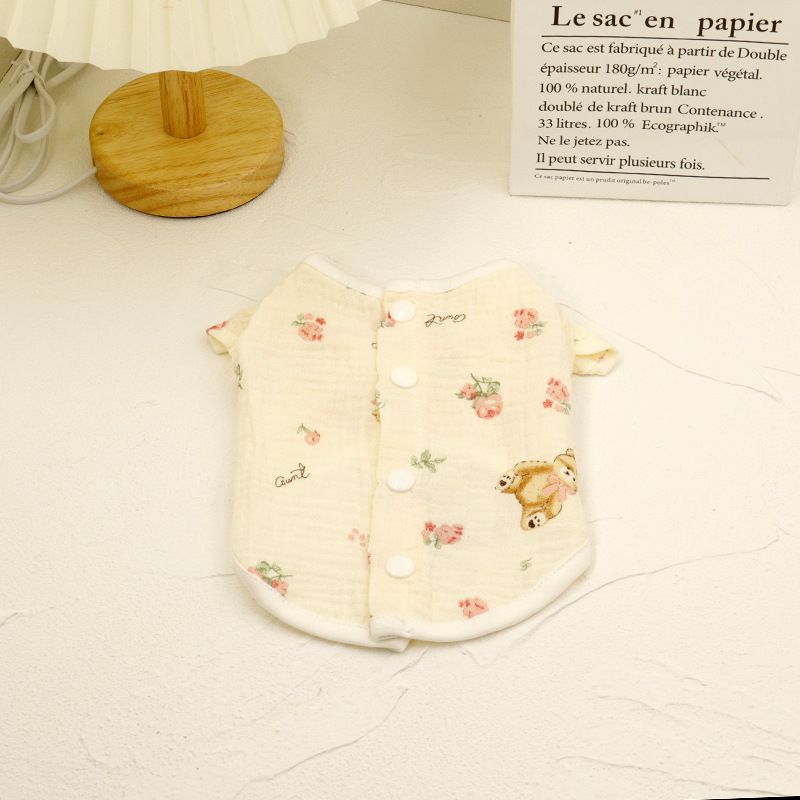 Pet Spring Summer Ins Japanese Korean Cat French Bulldog Plus Size Dog Home Clothes_voghion.com
