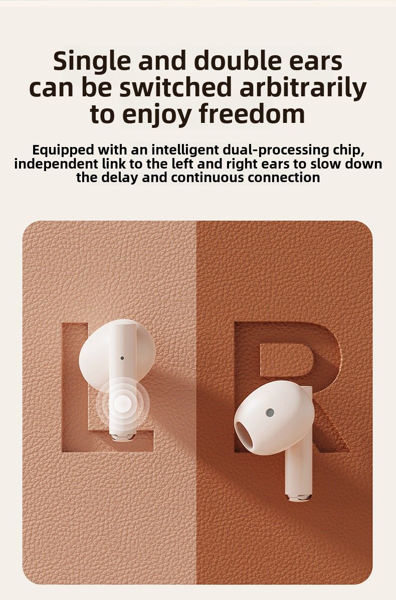 Q86 retro camera in-ear e-sports bluetooth headset ANC noise reduction no delay wireless headset_voghion.com