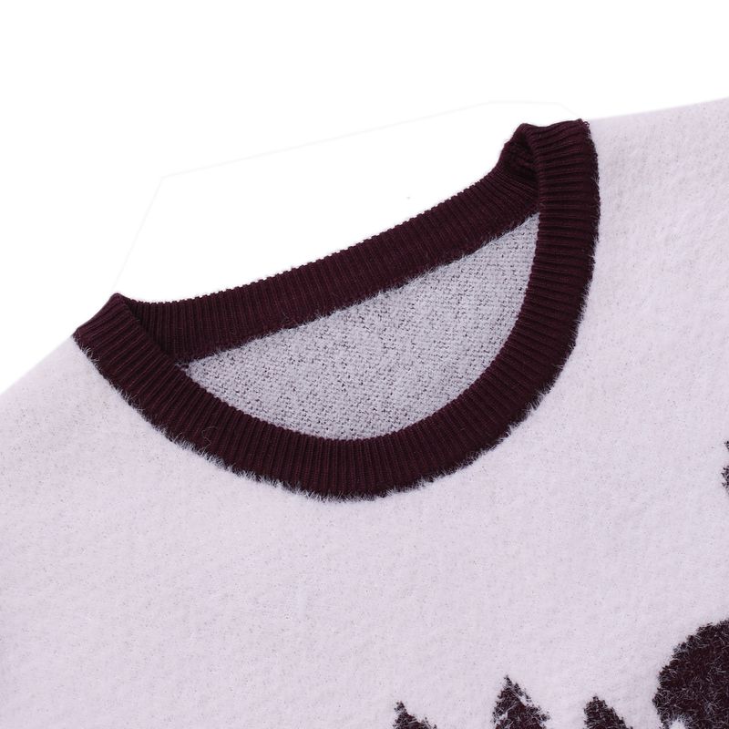 Weihnachts-Rentier-Strickpullover für Herren – Rundhalspullover aus Mohair-Mischgewebe (Rot/Schwarz/Marineblau, M-XXXL)_voghion.com
