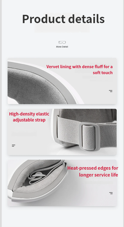 Masque compressif pliable chaud/froid, brumisateur hydratant et apaisant, masseur vibrant pour les soins des yeux (vente en gros)_voghion.com