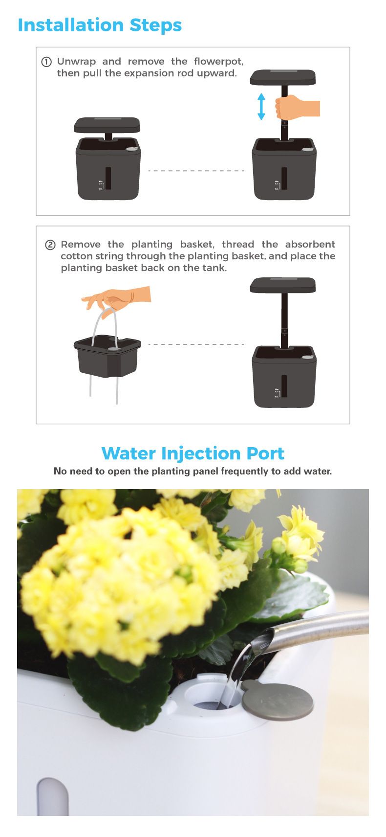 Pametni stroj za sadnju, sadnja sobnih biljaka, svjetlo punog spektra, sadnja povrća, kreativni poklon, poklon_voghion.com