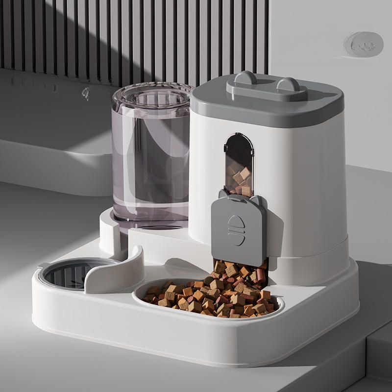New Automatic Feeder Dog Dish 2-in-1 Water Dispenser Cat Bowl Pet Supplies_voghion.com