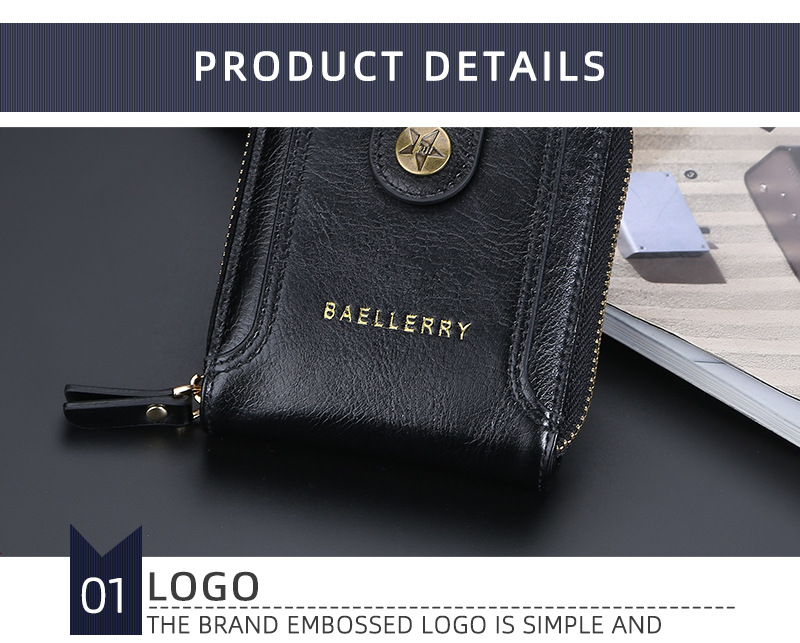 Baellerry Portemonnaie Héich Qualitéit Männer Kompakt Portemonnaie Nei Arrivée Retro Multi Card Zipper Mënz Portemonnaie_voghion.com