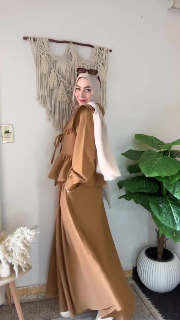 Women's Clothing Soft And Sweet Long Sleeved Tops And Long Skirts Slim And Elegant Temperament Suits_voghion.com