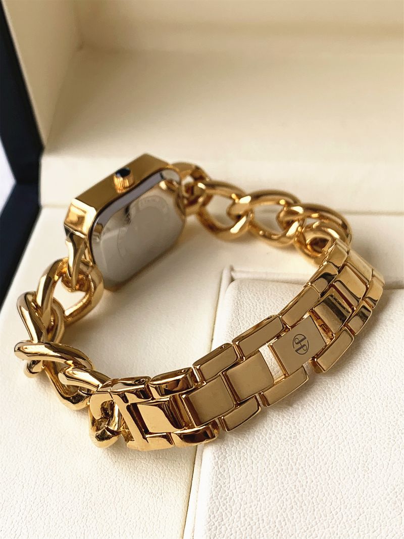 Mode Damenuhr Retro Leichte Luxusmode Kleine Golduhr Nischenquarzuhr Strass Ins Wind Temperament Vielseitig_voghion.com