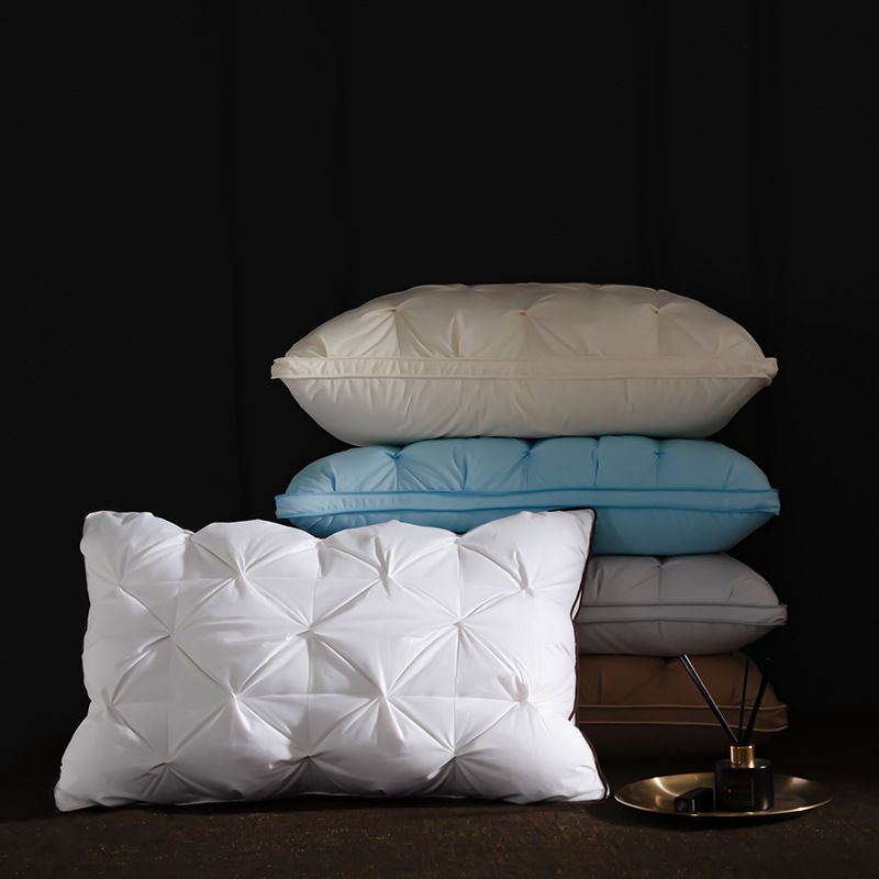 Cotton Down Pillow Twisted Flower Pillow Core Hotel Three Dimensional Home Pillow Homestay Five Star White Goose Down_voghion.com