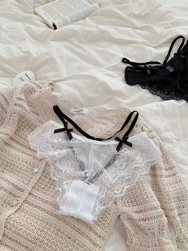 LuvBox Sweet Tea Mousse ~ Intimo da ragazza sexy in stile francese Pure Desire, nuovo, carino, alla moda, versatile e comodo, slip da donna_voghion.com