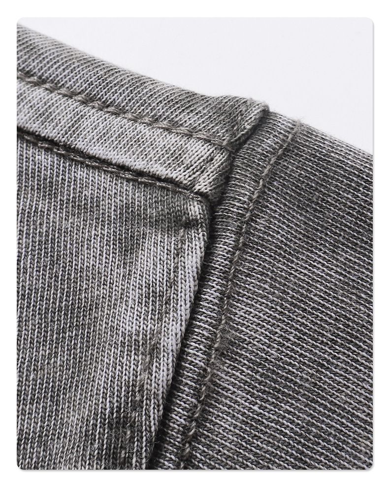 versione Sciolto Corto Fritto Fiocco di Neve Acqua di Lavaggio Vecchia Maglietta Versione Base Manica Corta_voghion.com