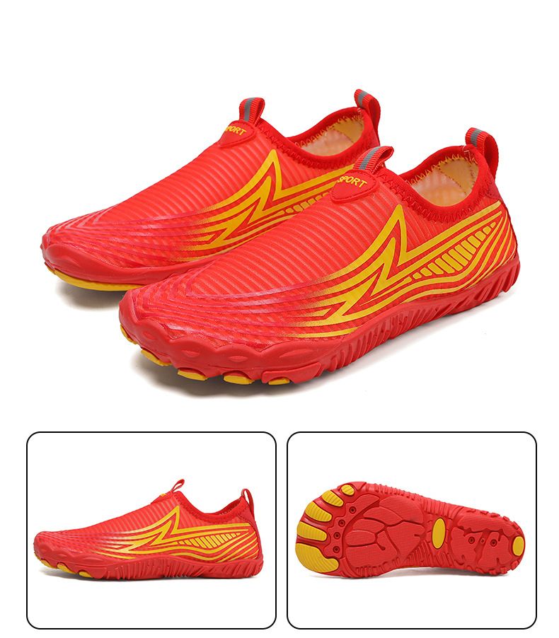 Scarpe da acqua unisex ad asciugatura rapida per escursionismo, nuoto e spiaggia – Calzini antiscivolo con mesh traspirante e intersuola in EVA (uomo/donna)_voghion.com