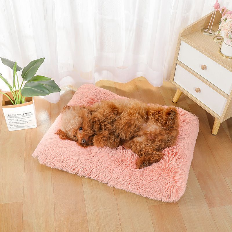 All-season dikke, lange pluche voor kleine en middelgrote honden, benodigdheden, groot honden- en kattenbed, huisdiermat_voghion.com
