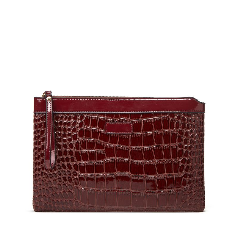 Women's Tote Bag Large Capacity Trendy Texture Crocodile Print Vintage Style Premium Large Capacity Upper Shoulder Tote Bag_voghion.com