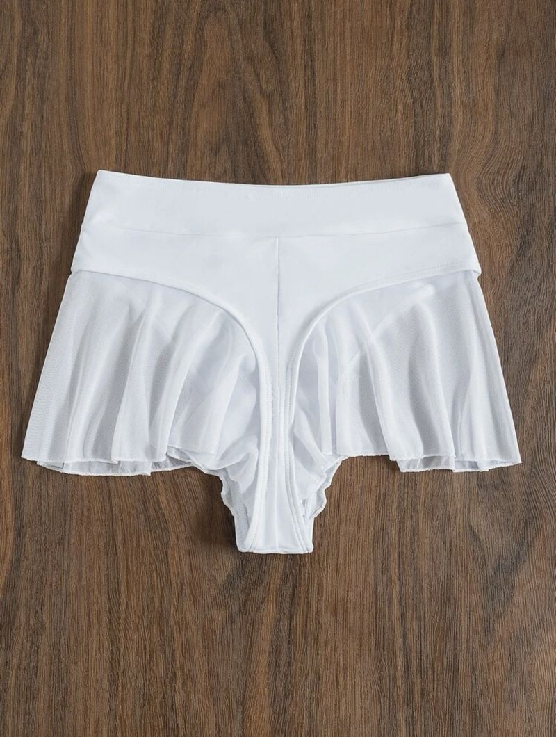 sexy buttocks flying mesh stitching thong swimsuit bikini_voghion.com