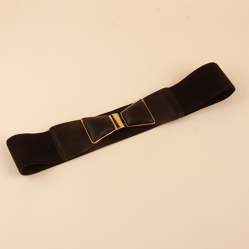 New Elastic Waistband for Women with Elastic Wide Waistband, Slimming Fit, Matching Skirt, Shirt, Coat, Black Waist, and Versatile Outer Layer_voghion.com