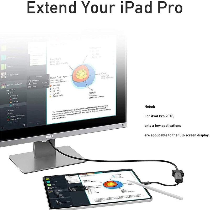 USB C–HDMI/VGA/DP/Mini DP adapteris 4K Kabelis USB C tipa–HDMI adapteris ir savietojams ar MacBook Pro iPad Pro Surface Book XPS_voghion.com
