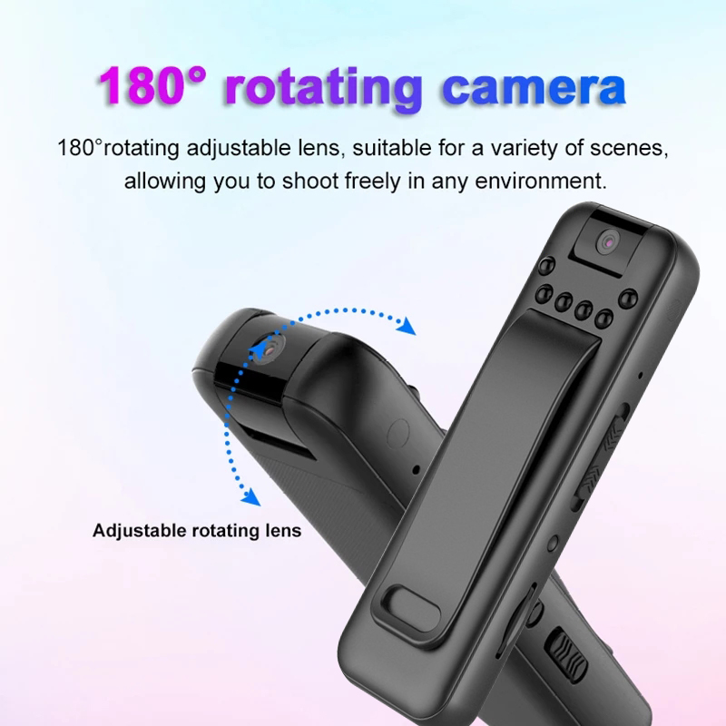 Mini Camera Full HD 1080P Micro Body Camcorder Night Vision DV Video Voice Recorder With 180 Rotating Len Smallest Camera_voghion.com