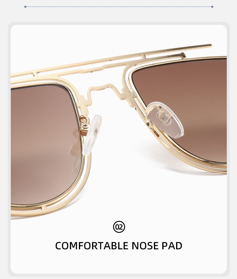 Sunglasses New Style High End Face Showing Small Large Frame Suitable For Square And Round Faces And UV Protection For Men And Women_voghion.com