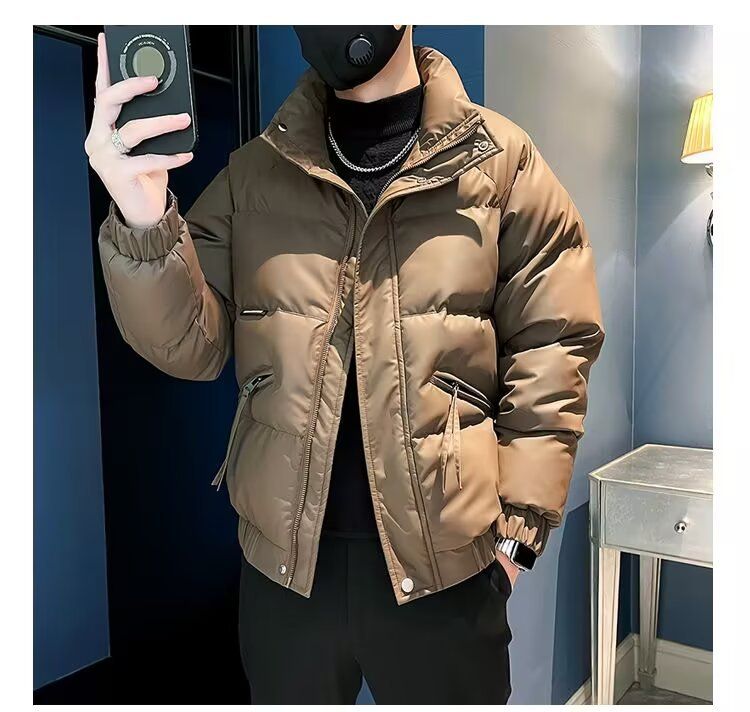 Cappotto da uomo 2024, nuovo stile coreano, alla moda, invernale, ispessito, elegante, giacca imbottita in cotone_voghion.com