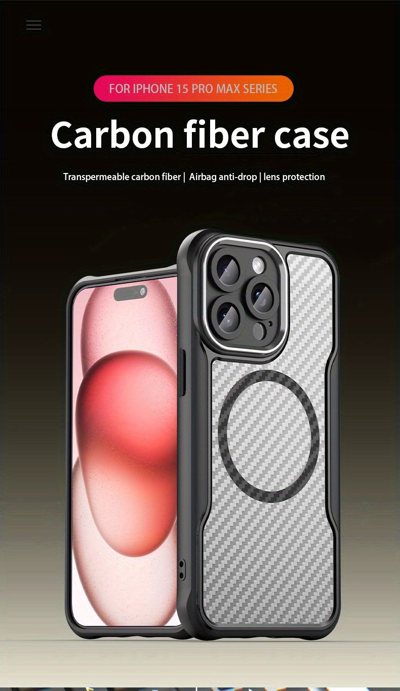 charging magnetic phone case for 15 Pro Max 15 Plus 14 Pro Max 14 Plus 13 Pro Max 12 Pro Max 11 Pro Max, Exquisite Kevlar texture, anti-fall_voghion.com