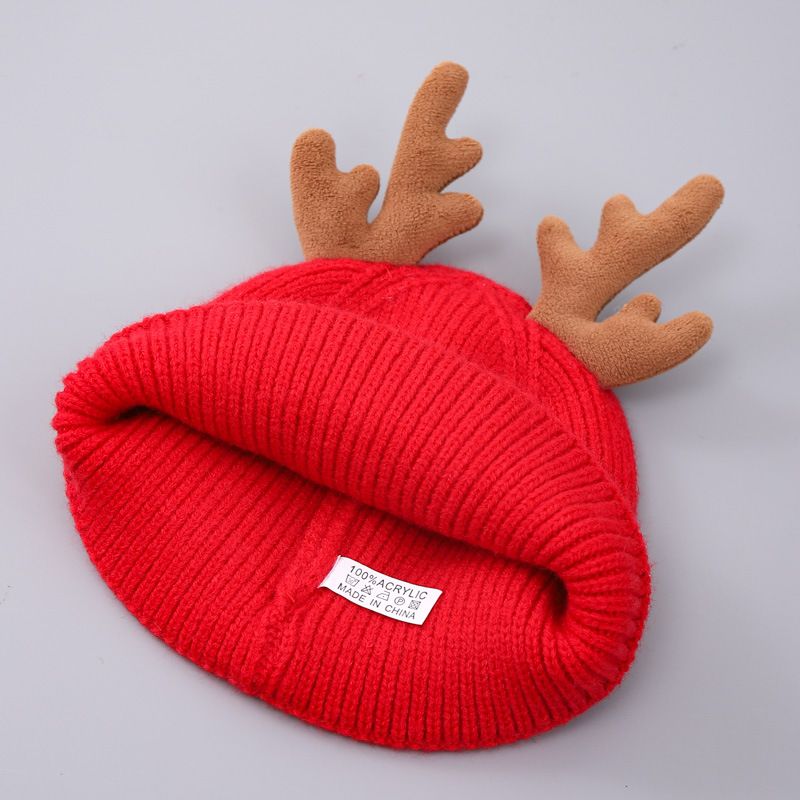 Damen Schal Sets Eltern Kind Weihnachten Stil Ankora Rot Geweih Schal Mütze Handschuhe Dicker Warmer Anzug_voghion.com